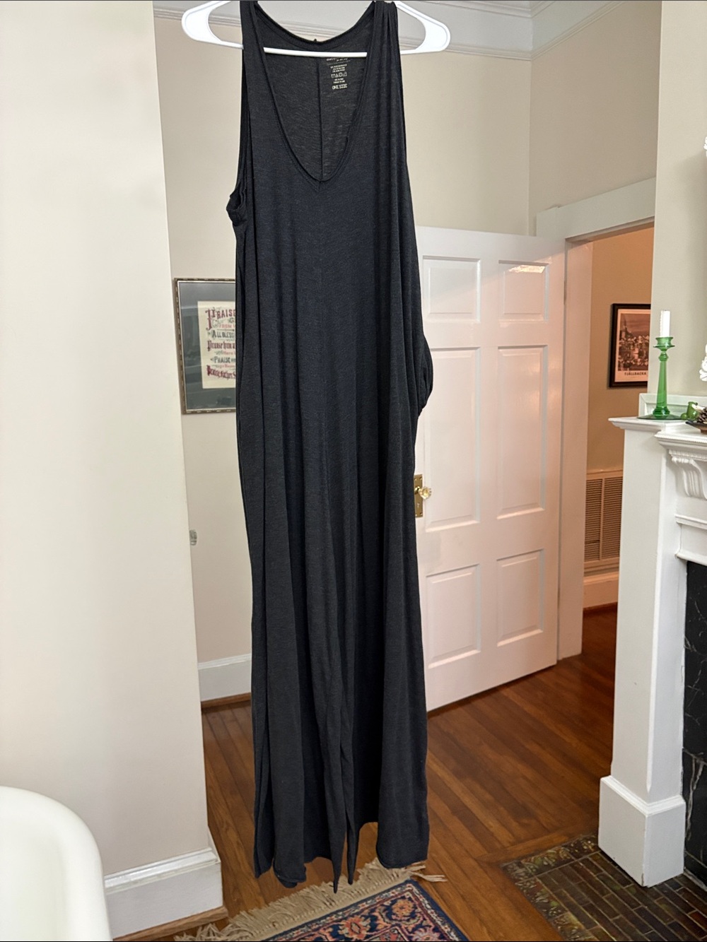 NATURAL LIFE Charcoal Gray Sleeveless jumpsuit